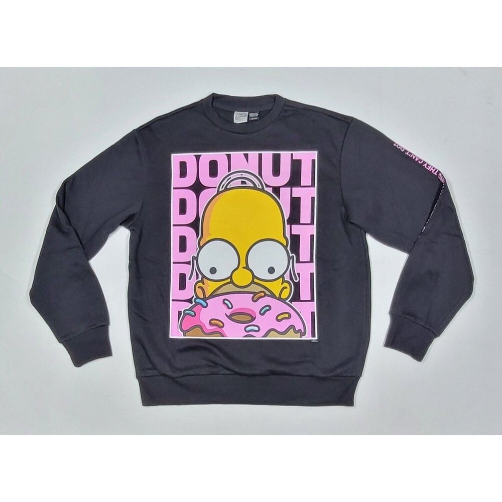 Mad Engine The Simpsons Homer Donuts Crewneck Sweatshirt